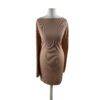 PrettyLittleThing Beige Dress Size 12