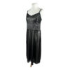 </P> Black Long Polka Dot Dress </P> Size L