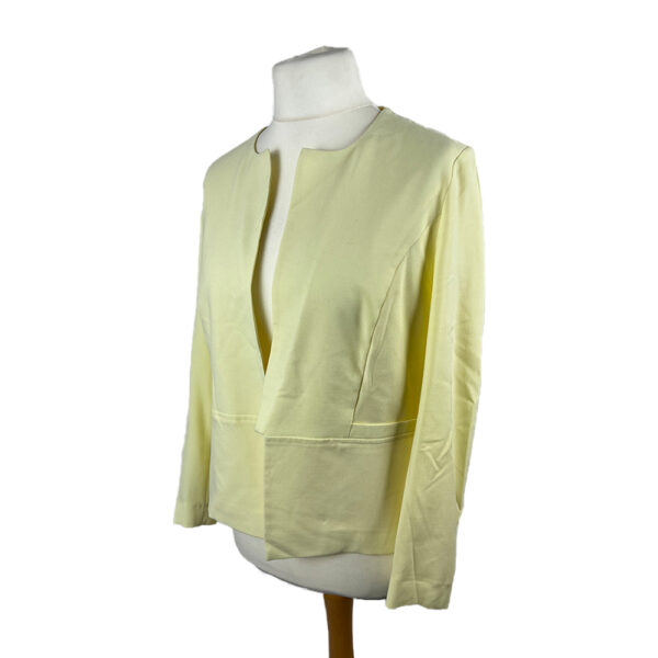 </P>Pastel Yellow Blazer Jacket</P>Size L