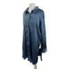 </P>Missguided Satin Blue Shirt</P>Size 10