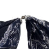 </P> Patterned Navy/White Scarf </P> - Image 4