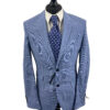 </P> OneSix5ive Blue Three Piece Suit </P> Jacket 38L Trousers 32L