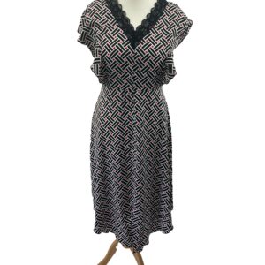 </P> Ladies Geometric Print Dress Size Medium BNWT </P>
