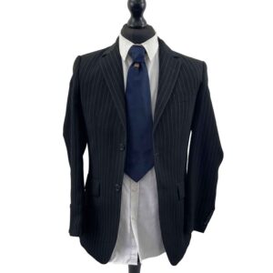 </p> Ben Sherman Two Piece Black Pin Stripe Suit </p> 34R