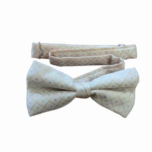 </P>Bow Tie </P> Gold and Cream