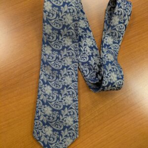 </P> Autograph Tie </P> Blue and White