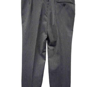 </P> Formal Grey Pinstripe Trousers 36″ Waist, Short Leg</P>