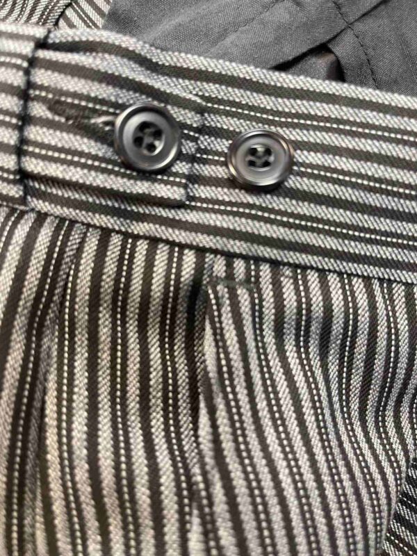 </P> Formal Grey Pinstripe Trousers 36" Waist, Short Leg</P> - Image 3