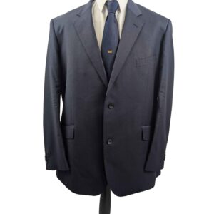 </p> Men’s Navy T.M Lewin Suit </p> Chest 48″R Waist 42″R