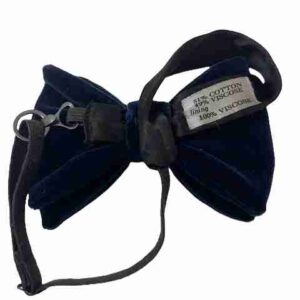 </P>Lloyd Menswear Bow Tie </P>Dark Blue Velvet