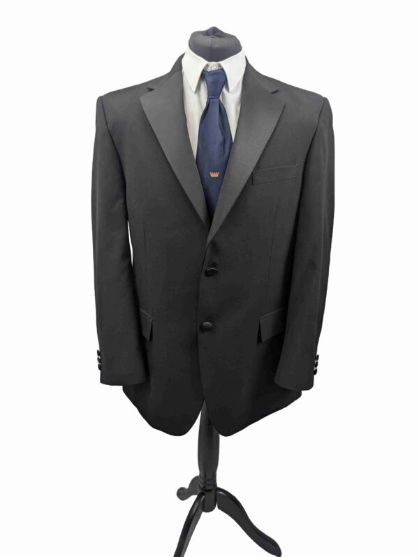 </P> Mens M&S Black Dinner Suit Chest 42" Waist 36" Short </P>