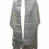 </P>Lightweight Evening Stole/Scarf - Light Cream/Ivory & Silver