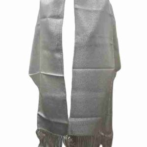 </P>Lightweight Evening Stole/Scarf – Light Cream/Ivory & Silver