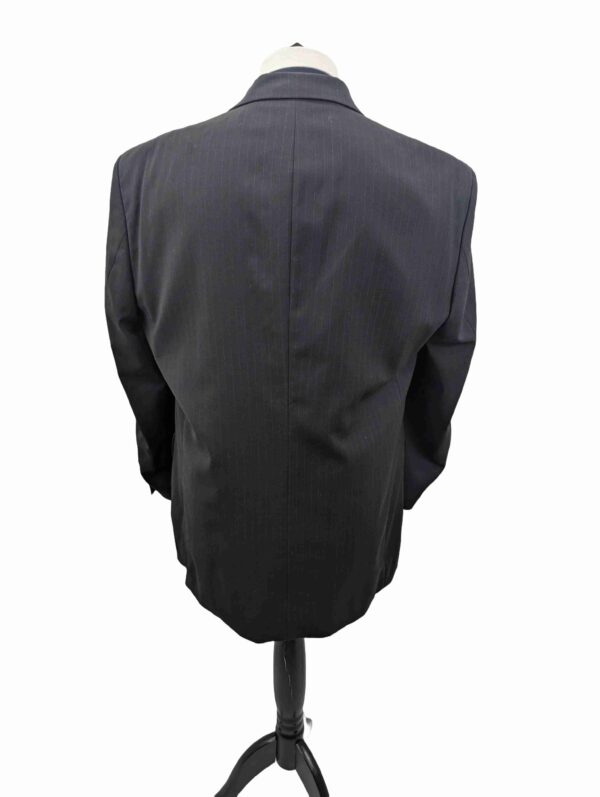 </P> Anagram Dark Navy/Black Pinstripe Suit Chest 42" </P> - Image 2