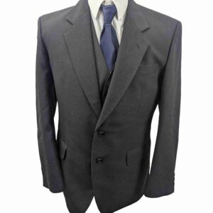 </P> VARTEX INTERNATIONAL BLACK BLAZER AND WAISTCOAT </P> Chest 42″