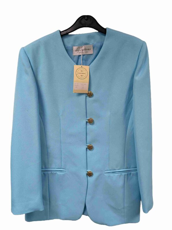 </P> Ladies Turquoise Skirt Suit Size 12</P>