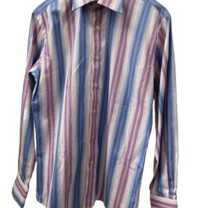 </P> Men’s Henry Jermyn Stripe Shirt size Medium </P> 15 1/2″ collar