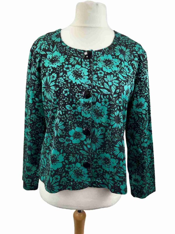 </P> Ladies Debut Jade Green & Black Jacket Size 16 </P>