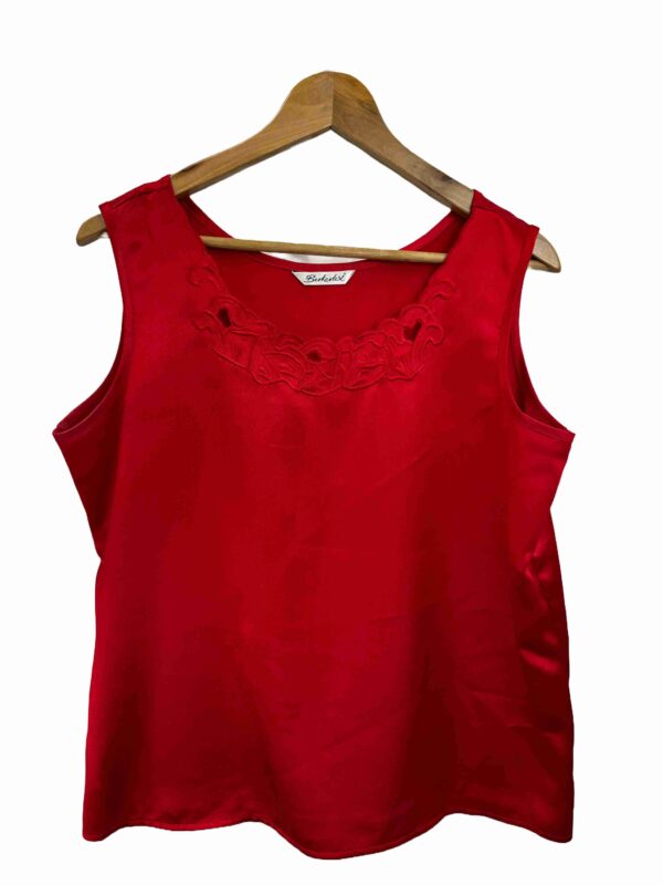 </P> Red Berkertex Cami Top Size 14</P> - Image 2
