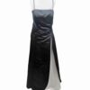</P> Ladies Prom Dress Black and White Satin Size 10 </P>