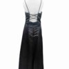 </P> Ladies Prom Dress Black and White Satin Size 10 </P> - Image 2