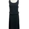 </P> MaxMara 100% Silk Black dress </P> Size 12