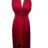 </P>e Dressit Burgundy Halterneck Stretch Dress </P>Size 10
