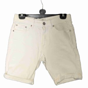 </P> Mens White River Island Denim Shorts Waist 30″ </P>