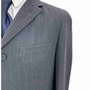 </P> Vintage Emporio Armani Pinstripe Suit 40″ Chest, 34″ Waist, Short Leg</P>