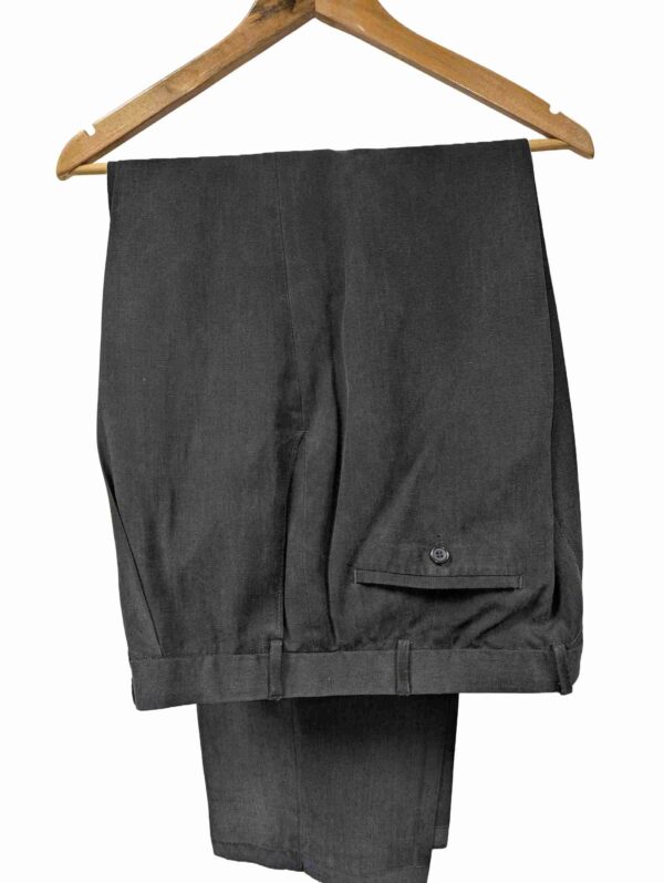 </P> Men's Navy M&S Linen Mix Trousers 38" Waist </P>