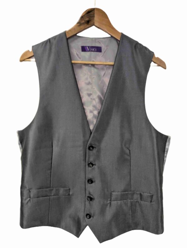 </P> Men's Grey Vinci Waistcoat 38" Chest </P>