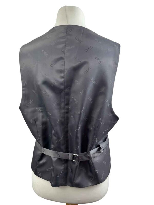 </P> Men's Grey Vinci Waistcoat Size 42" Regular </P> - Image 2