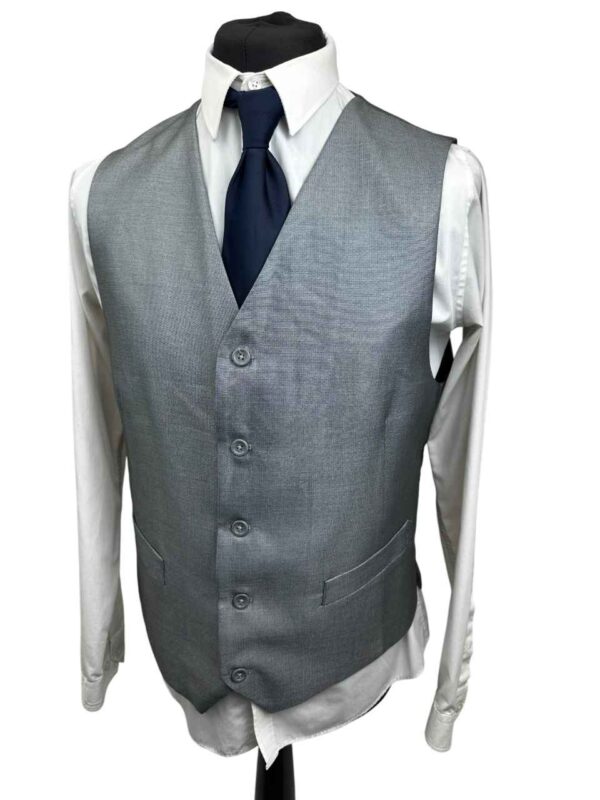 </P> Men's Grey Vinci Waistcoat Size 42" Regular </P>