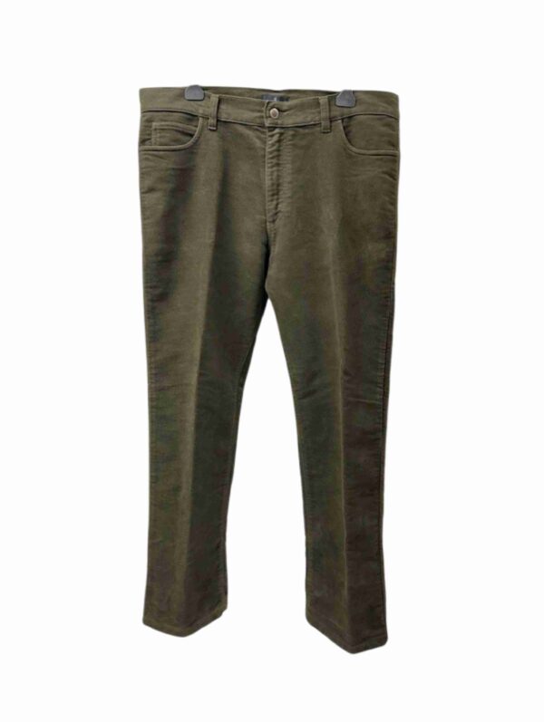 </P> E J Churchill Forest Green Moleskin Trousers Size 36" Waist Short/Reg Leg </P>