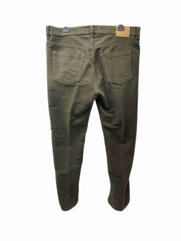 </P> E J Churchill Forest Green Moleskin Trousers Size 36" Waist Short/Reg Leg </P> - Image 2